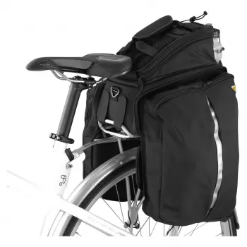 Balno bagažinės krepšys TOPEAK MTS TrunkBag DXP — ant galinės bagažinės tvirtinamas, išplečiamas, suderinamas su šoniniais krepšiais
