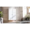 Vitrina cama meble PALAZZO BIS 1000×390×1660 mm balta matinė