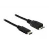 USB laidas DeLOCK 1m USB 3.1 USB 3.2 Gen 2 USB C Micro-USB B juodas