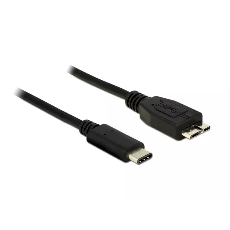 USB laidas DeLOCK 1m USB 3.1 USB 3.2 Gen 2 USB C Micro-USB B juodas