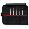 Pincetai Knipex 92 00 02 Nerūdijančio plieno smailūs lenkti tiesūs
