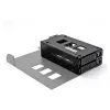 Laikmenos dėklo laikiklis DeLOCK plonas Bay Mobile Rack 2 x 2,5 col. U.2 NVMe SSD juodas