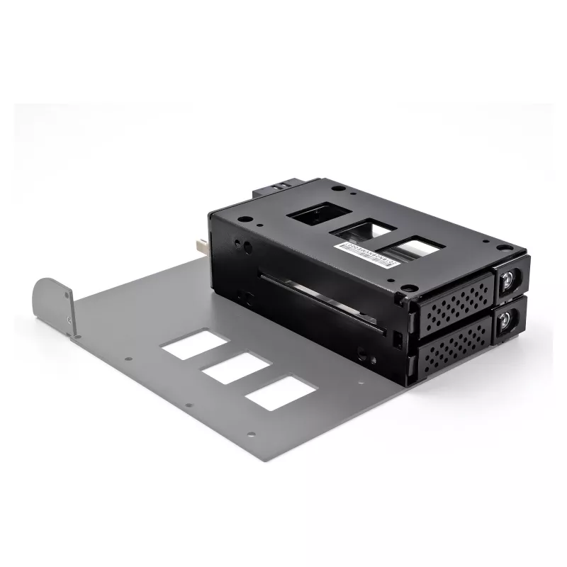 Laikmenos dėklo laikiklis DeLOCK plonas Bay Mobile Rack 2 x 2,5 col. U.2 NVMe SSD juodas