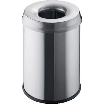 Helit H2515400 atliekų dėžė apvali plieninė pilka (H2515400)