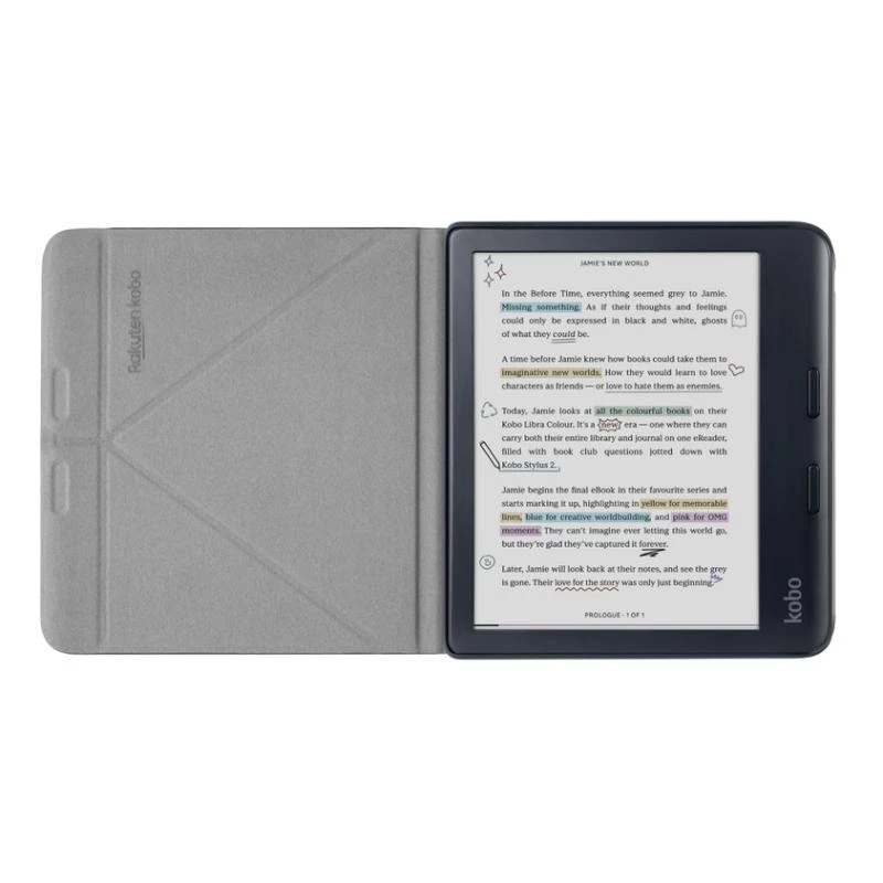 Dėklas-knyga Rakuten Kobo SleepCover 17,8 cm juodos