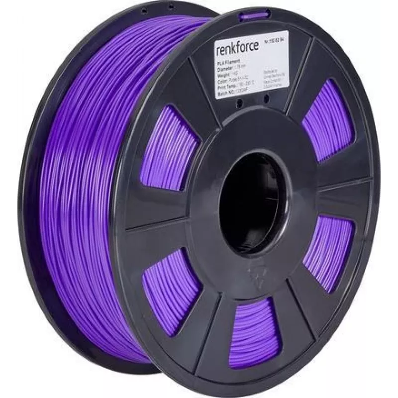 Renkforce RF-4511210 Filamentas PLA 1,75 mm 1000 g Violetinė 1 vnt. (RF-4511210)
