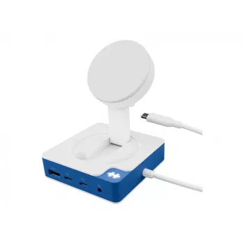 Hyper HyperDrive Flex MagCharge USB-C Hub, balta/mėlyna | HD8100BUGL | HDMI prievadų skaičius 1