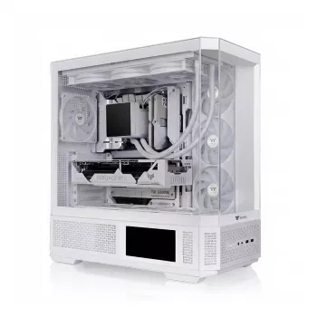 PC korpusas THERMALTAKE Midi View 370 TG ARGB Snow/White su grūdintu stiklu, ARGB apšvietimu
