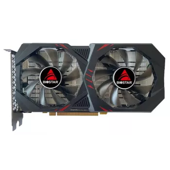 Grakos plokštė BIOSTAR GeForce GTX 1660 Ti — 6 GB GDDR6, 192 bitų, PCIe 3.0, dvigubas ventiliatorius