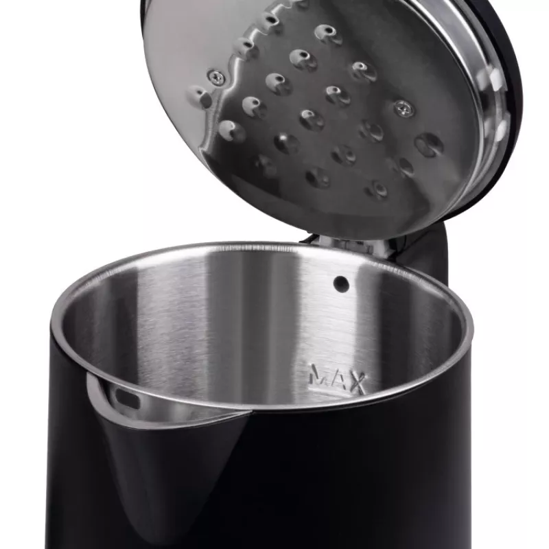 IDEAL virdulys 1,7 l, plieninis korpusas, 1500 W galia, juodas