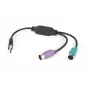 Adapteris 2xPS2->USB pelei ir klaviatūrai