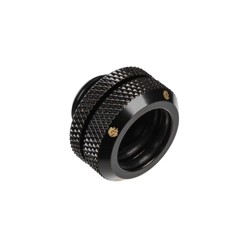 Jungtis BitsPower BP-MBEML14 žalvarinė skysčio aušinimo jungtis, juoda, 14 mm