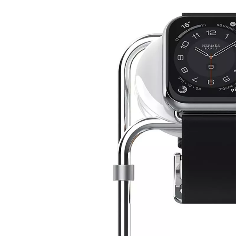 „For Apple Watch“ stovas SAW-300 indukcinis sidabrinis