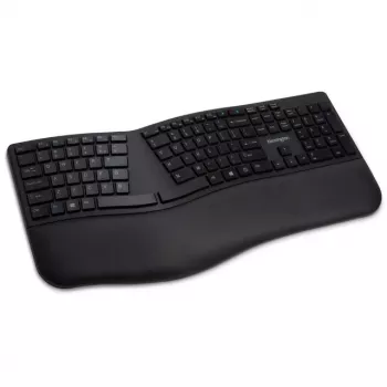 Kensington ProFit Ergo Wireless klaviatūra FR, pilno dydžio (100 %), laidinis ir belaidis, RF belaidis + USB, AZERTY, juoda