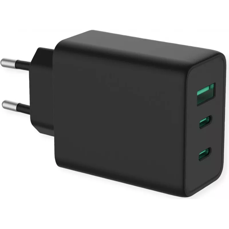 ROTRONIC-SECOMP Value - Maitinimo blokas - GaN technologija - 65 vatų - 5 A - 3 išvesties prievadai (USB, 2 x USB-C)