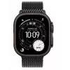 Išmanusis laikrodis „Apple Watch Ultra 3“ GPS + Cellular 49 mm juodo titano korpusas su juodo titano „Milanese“ apyranke (vidutinė)