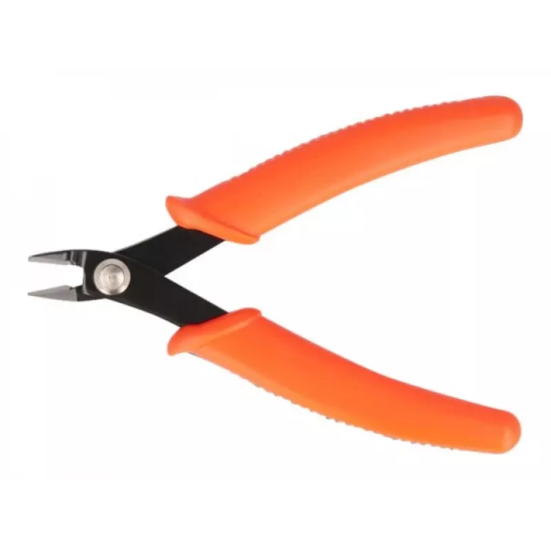 Įstrižosios replės DeLOCK šoninės žnyplės oranžinės 12,7 cm