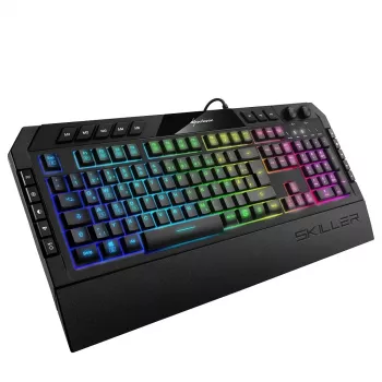 Sharkoon Skiller SGK5 klaviatūra Gaming USB QWERTZ vokiška juoda