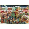 Dėlionė Ravensburger Wooden Puzzle Kalėdų turgus — 500 dalių, medinės detalės