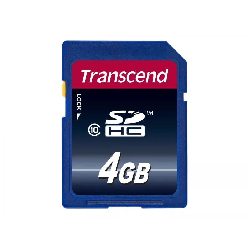 Transcend 4 GB SDHC Class 10 „Flash“ atmintis TS4GSDHC10