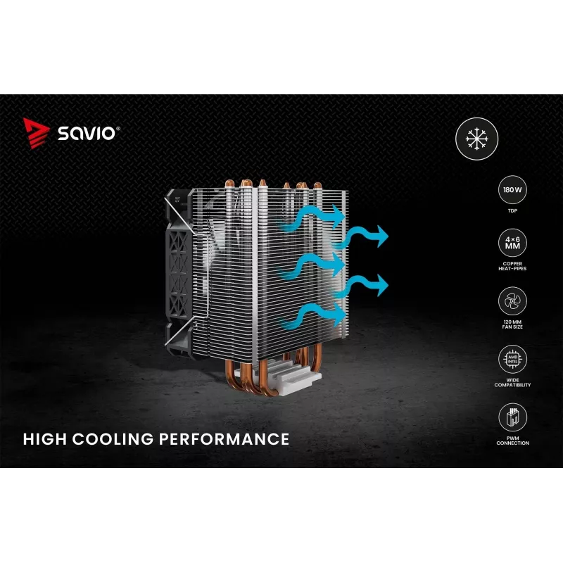 SAVIO VORTEX X2 CPU aušintuvas