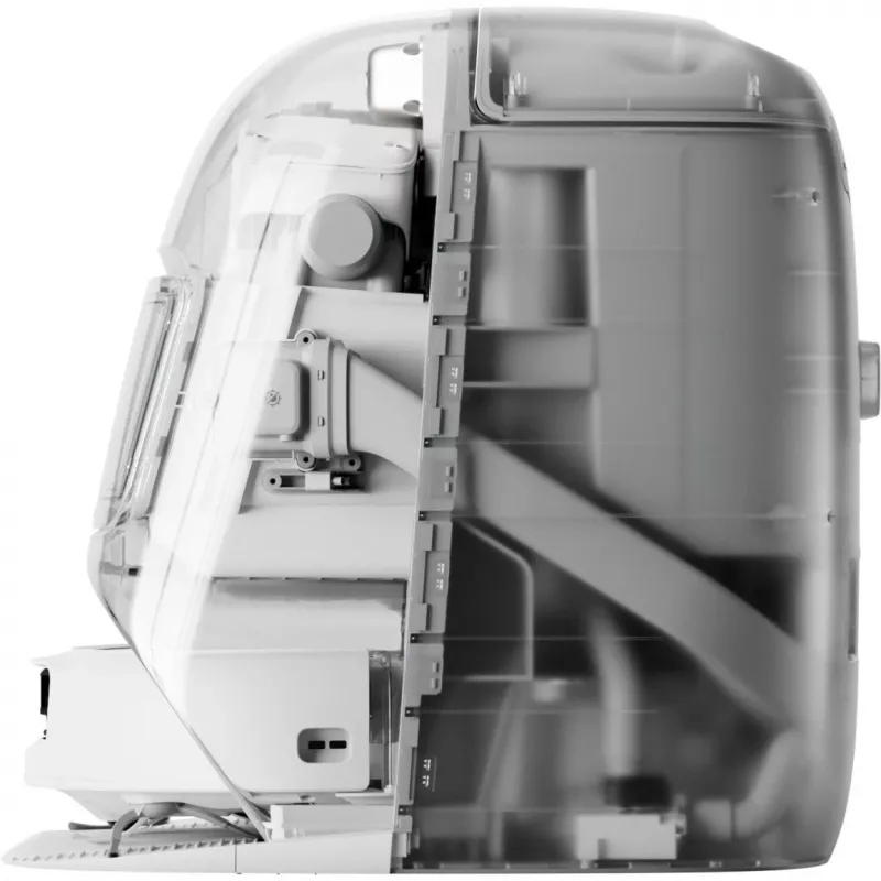 Robot vacuum and wet mop DJI ROMO P (Water Tank Version) — pilka/baltas, 0.26 L dulkių, 4 L švaraus / 3.2 L nešvaraus vandens, 5000 mAh baterija