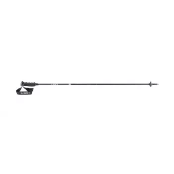 Šiaurietiškojo ėjimo lazdos Leki NEOLITE CARBON 125 cm, anglies pluošto velenas, baltos, juoda rankena ir dirželis