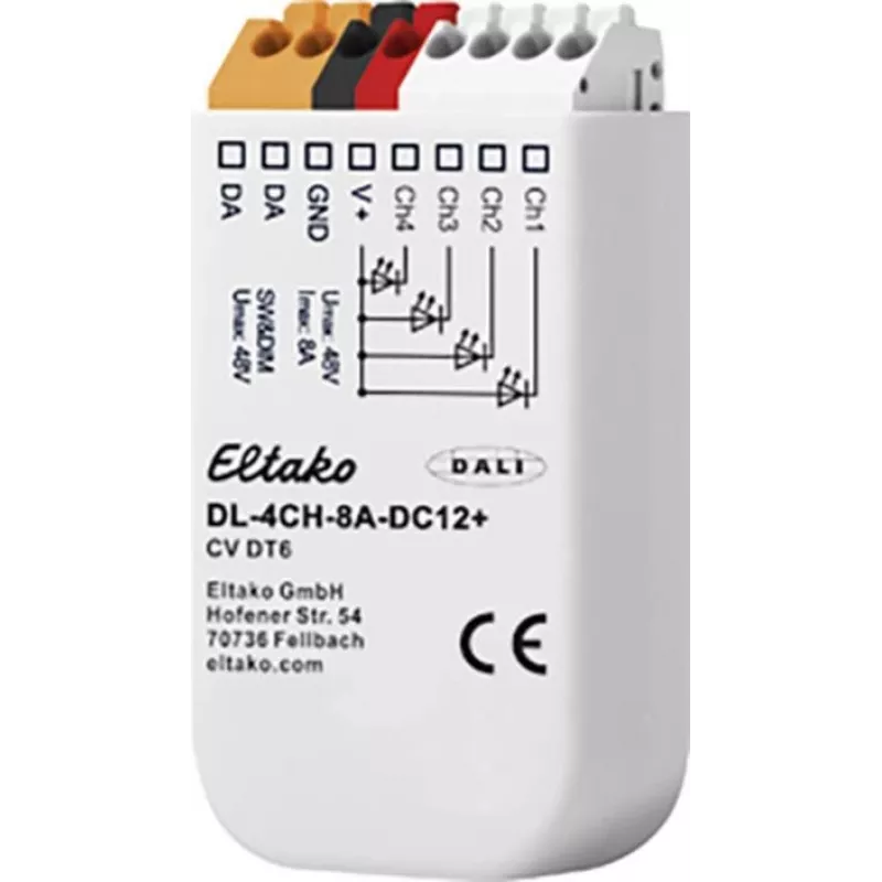Eltako DL-4CH-8A-DC12+ Dimmer išorinis baltas (33000019)