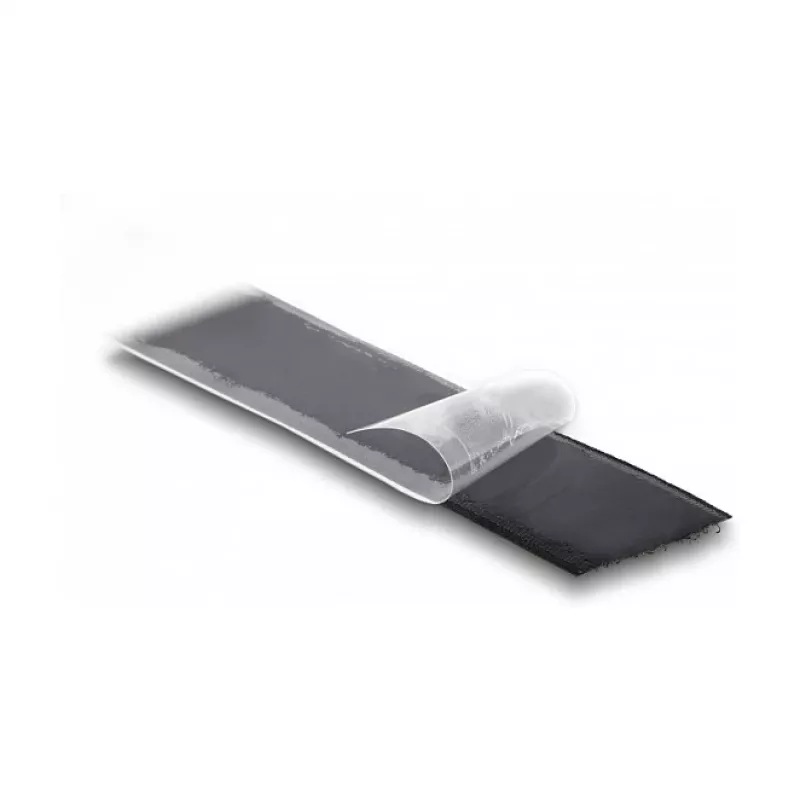 DeLOCK sunkiasvorė lipnioji juosta su kabliukais ir kilpelėmis, lipni, ilgis 15 m x plotis 25 mm, juoda