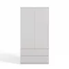 Wardrobe Top E Shop SZAFA MALWA B 5 lentynos 2 varstomos durys balta 900×500×1800 mm