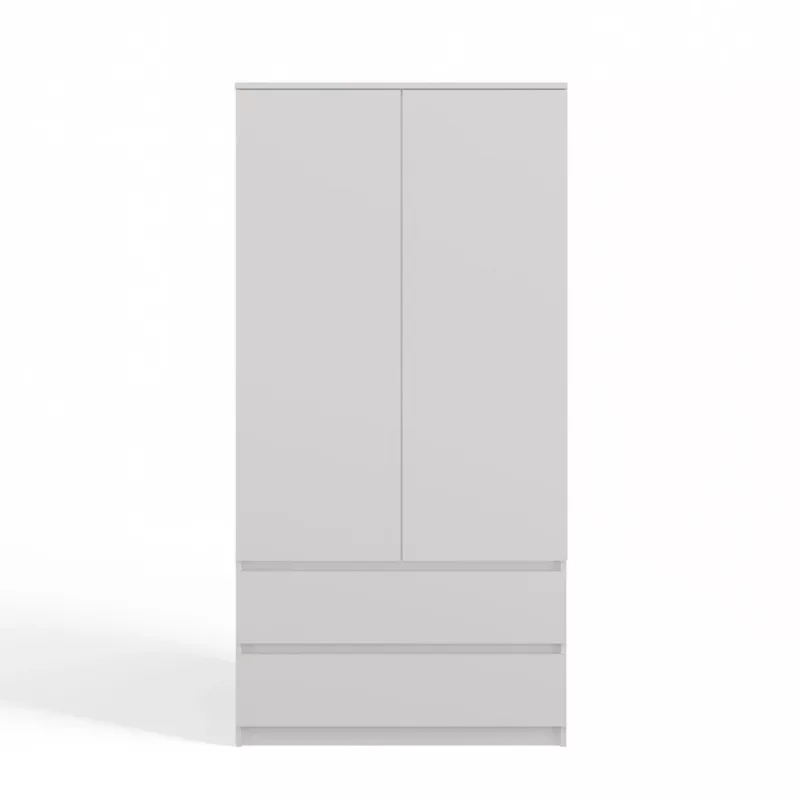 Wardrobe Top E Shop SZAFA MALWA B 5 lentynos 2 varstomos durys balta 900×500×1800 mm