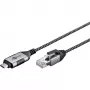 Goobay eterneto kabelis USB-C 3.1 į RJ45 plonas 5 m - jungia maršrutizatorių, modemą arba (74405)