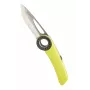 Peilis Petzl Spatha – sulankstomas lauko peilis, geltonas, lengvas, patvarus