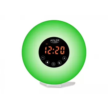 Žadintuvas „Wake-Up Light“ Adler AD1916 su saulėtekio imitacija ir FM radiju