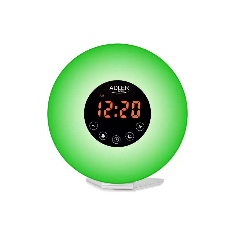 Žadintuvas „Wake-Up Light“ Adler AD1916 su saulėtekio imitacija ir FM radiju