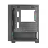 PC korpusas TACENS Mars Gaming MC-VORTEX Mini Tower Mini-ITX/Micro-ATX grūdintas stiklas juodas, 3x120mm, 27.3 cm GPU, 162 mm CPU aušintuvas
