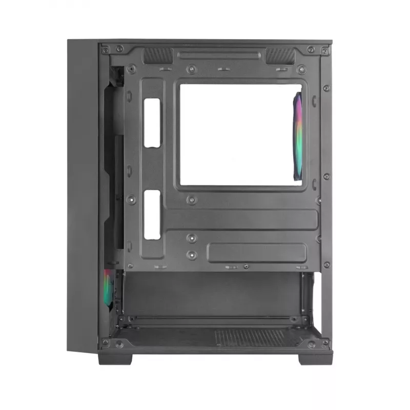 PC korpusas TACENS Mars Gaming MC-VORTEX Mini Tower Mini-ITX/Micro-ATX grūdintas stiklas juodas, 3x120mm, 27.3 cm GPU, 162 mm CPU aušintuvas