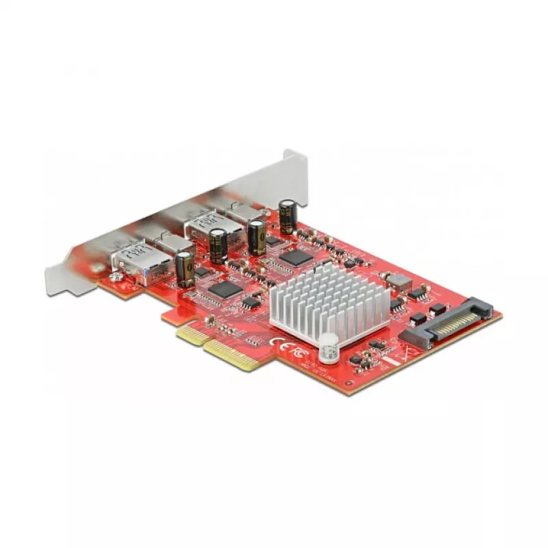 Išplėtimo plokštė DeLOCK PCI Express x4 į USB 10 Gbps 2x A tipo 2x C tipo