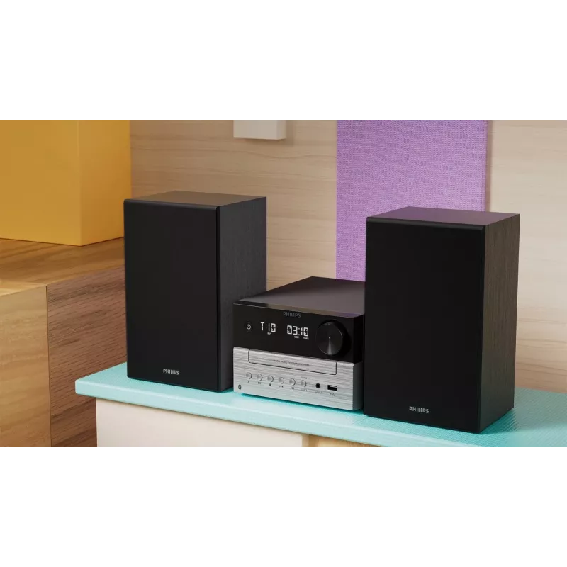 Philips TAM3205M2 garso sistema Namų garso mikro sistema 20 W Juoda, Sidabrinė