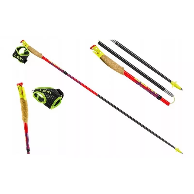 Leki TRL Ultratrail FX One 120 cm lazdos, raudonos