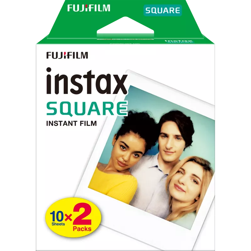 Momentinės nuotraukos juostelė Fujifilm Instax Square 20 vnt. 62 x 62 mm
