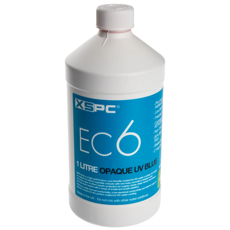 XSPC EC6 aušinimo skystis, 1 litras - nepermatomai mėlynas, UV