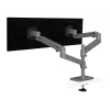 Ergotron LX Pro - Tvirtinimo rinkinys (dviguba ranka) - 2 LCD ekranams - tvirtinimas prie perforuotos plokštės - Aliuminis - Tamsiai pilka - Ekrano dydis: iki 61 cm (iki 24 colių)