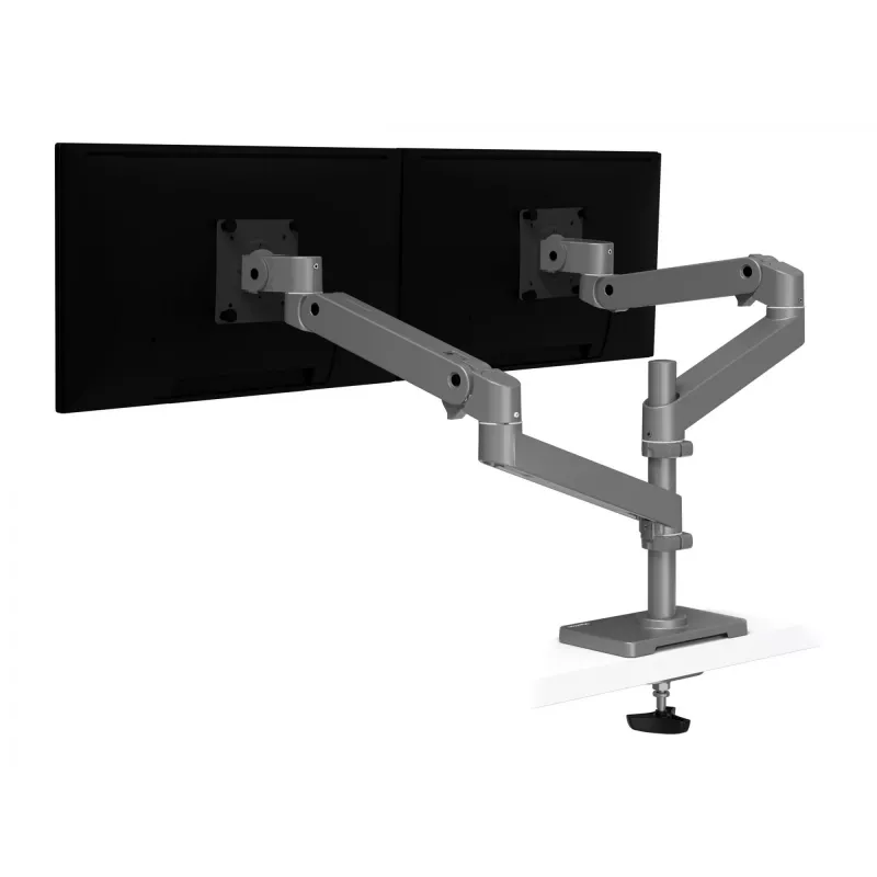 Ergotron LX Pro - Tvirtinimo rinkinys (dviguba ranka) - 2 LCD ekranams - tvirtinimas prie perforuotos plokštės - Aliuminis - Tamsiai pilka - Ekrano dydis: iki 61 cm (iki 24 colių)