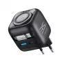 GaN kelioninis įkroviklis Havit UC250 A-EU 20V 1xUSB-C 0,7 m juodas