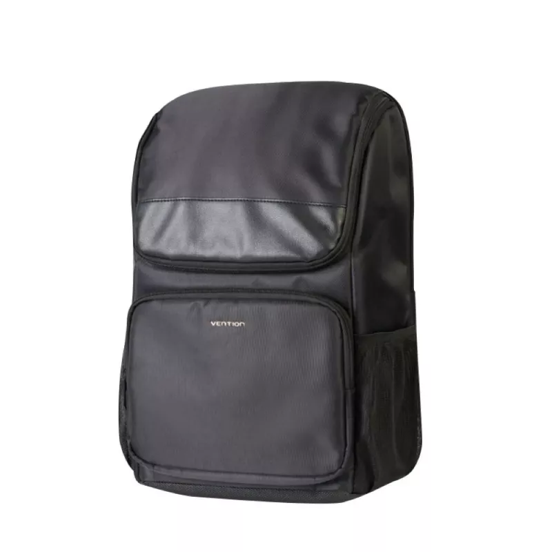Kuprinė Vention KROB0 19 L kompaktiška kuprinė, PU, nešiojamam kompiuteriui iki 15,6 col., 450×280×150 mm, juoda