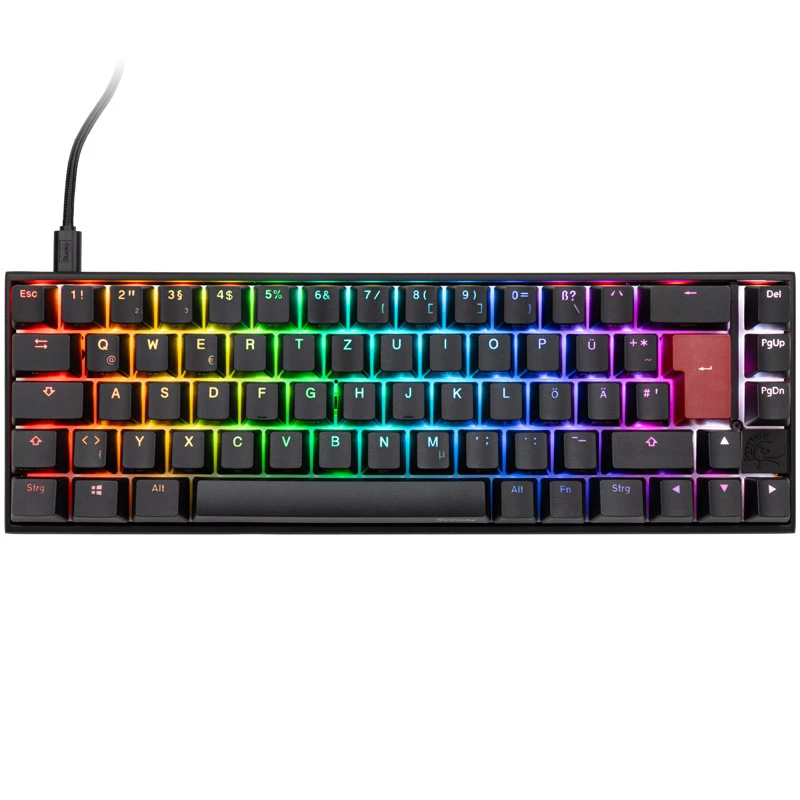 Ducky Mecha Pro SF klaviatūra, žaidimams, USB, vokiška, juoda