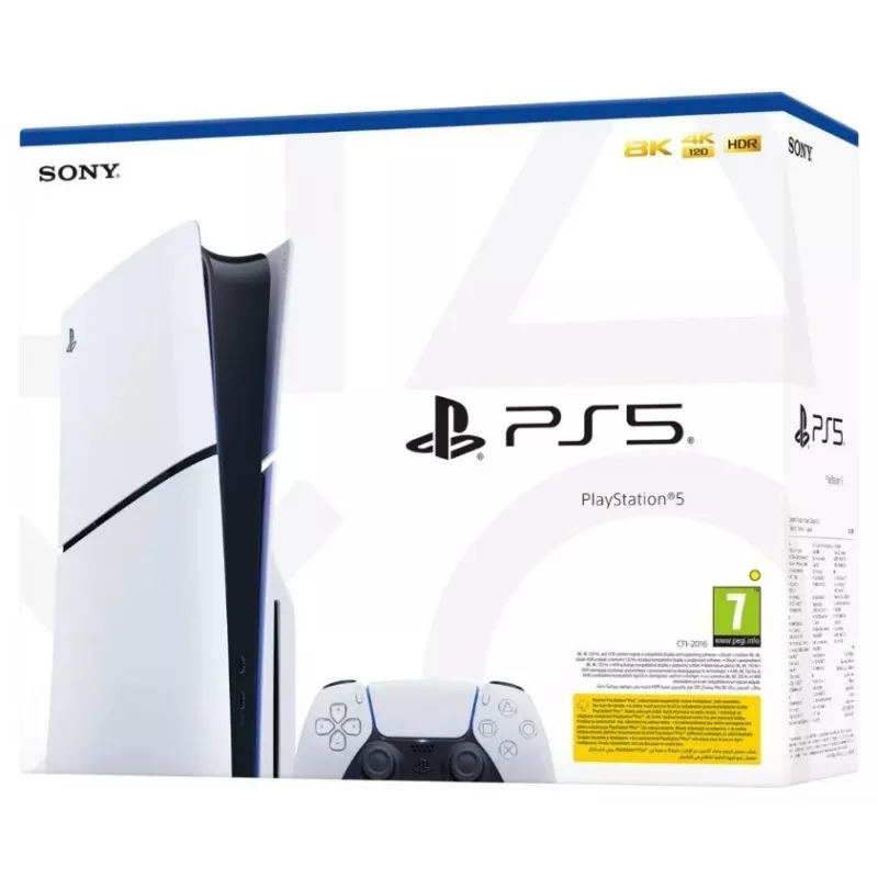 Žaidimų konsolė Sony PlayStation 5 E Chassis Standard Disc edition — 1 TB SSD, AMD Ryzen Zen 2 3,5 GHz, 16 GB, GDDR6, Bluetooth 5.1, Wi‑Fi, Gigabit Ethernet