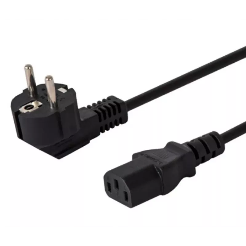 Maitinimo kabelis SAVIO CL-146 — 3 m, IEC C13 į IEC Type E, juodas