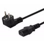 Maitinimo kabelis SAVIO CL-146 — 3 m, IEC C13 į IEC Type E, juodas